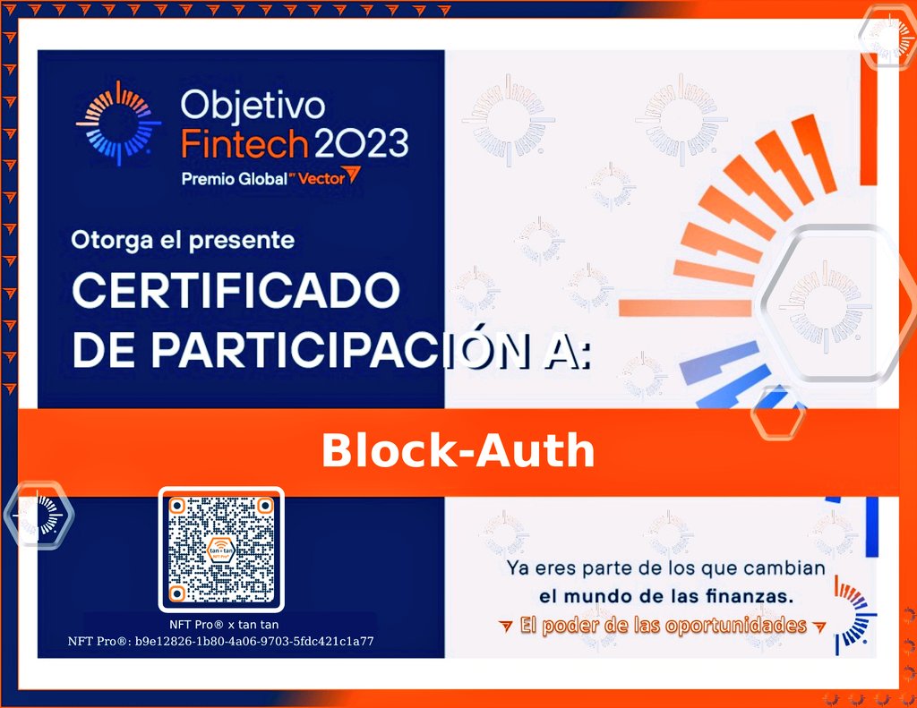 🧾Certificados de autenticación, acreditaciones, justificantes de participación, licencias, membresías, tickets, etc. Todo ello puede emitirse y verificarse con tecnología #Blockchain. 

🎖️Aquí un ejemplo de ello, nuestra participación en Objetivo Fintech certificado por un #NFT