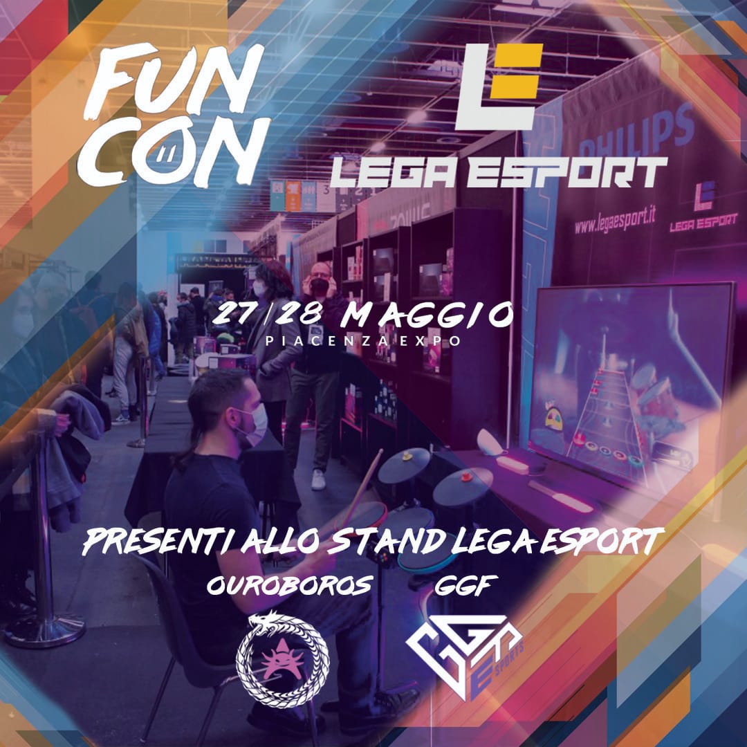 Si avvicina il FunCon!
Tantissime competizioni previste in entrambe le giornate di evento!
I tornei saranno gestiti con le associazioni GGF Esport e Axolotl Ouroboros!
Prevista anche una tappa del CVL - Champions Virtual League!
Per tutte le info: funcon.it
#esports