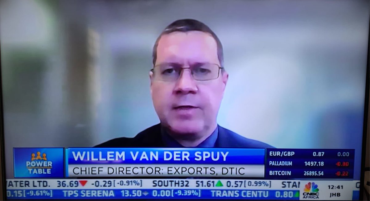 .@dtic's Willem van der Spuy says many South African manufacturers are scaling up their production to take advantage of the opportunities presented by the #AfCFTA, @cnbcafrica #PLSA410 happening now with @FifiPeters.