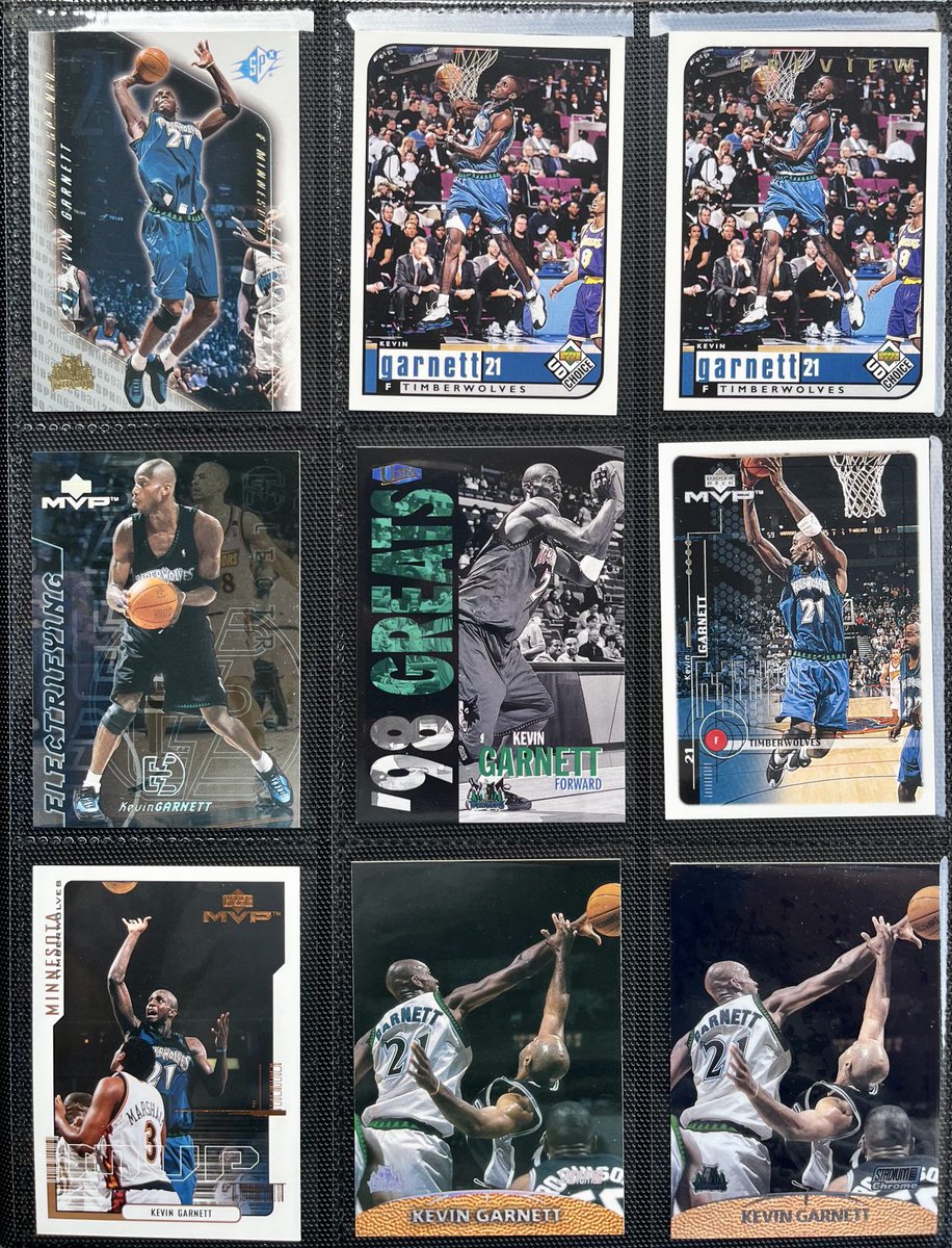 Today’s entry in my KG #apageperday.

Like, share or comment and thanks for stopping by!

#kevingarnett #kevingarnettcards #kevingarnett21 #minnesotatimberwolves #nba75 #nba50greatestplayers #basketballcards #90sinserts #whodoyoucollect #thehobby