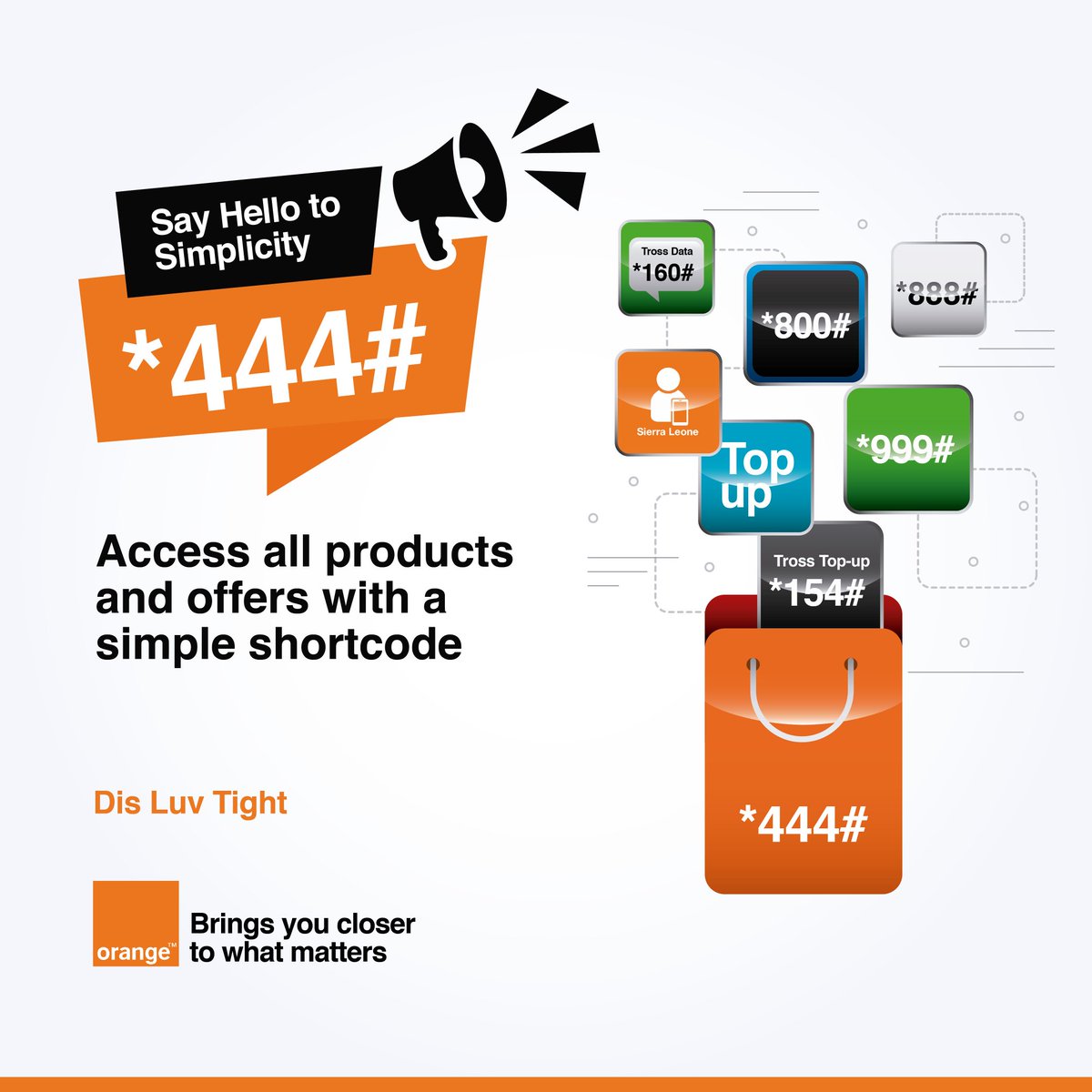 Now u kin access all we products en services dem with wan simple shortcode *444#

#orangesl #wanpot #transaction