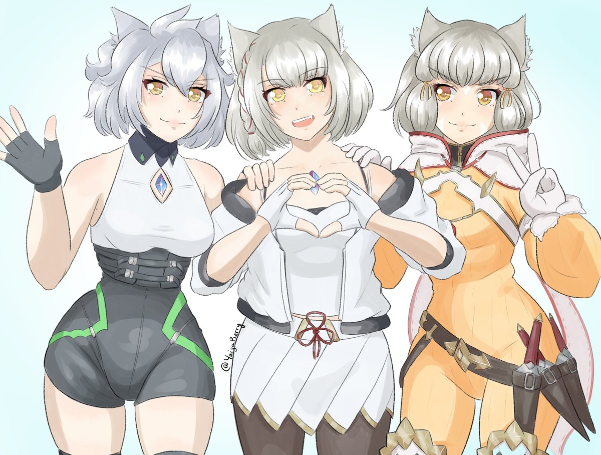 Xenoblade catgirls 🐱

#XenobladeChronicles2 #Xenoblade3 #Xenoblade3DLC #FutureRedeemed #ゼノブレイド3