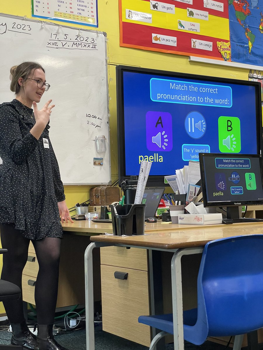 So lovely to have <a href="/LanguageAngels_/">Language Angels</a> in school for our staff meeting tonight 🤩 what an amazing scheme with even better people behind it! Thank you! ⭐️