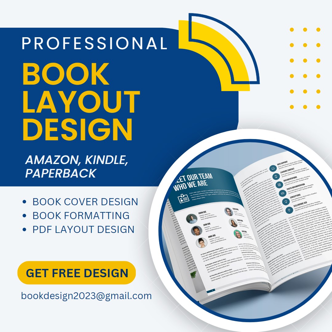 Looking for Book Interior Layout Design with Cover Design
Just Say Hello: cutt.ly/B9HxcrF
.
#bookcover #coverart #albumcover #graphicdesign #bookcoverdesign #booklayoutdesign #createspace  #bookformatting #amazonkindle #paperback #kdp #pdfdesign