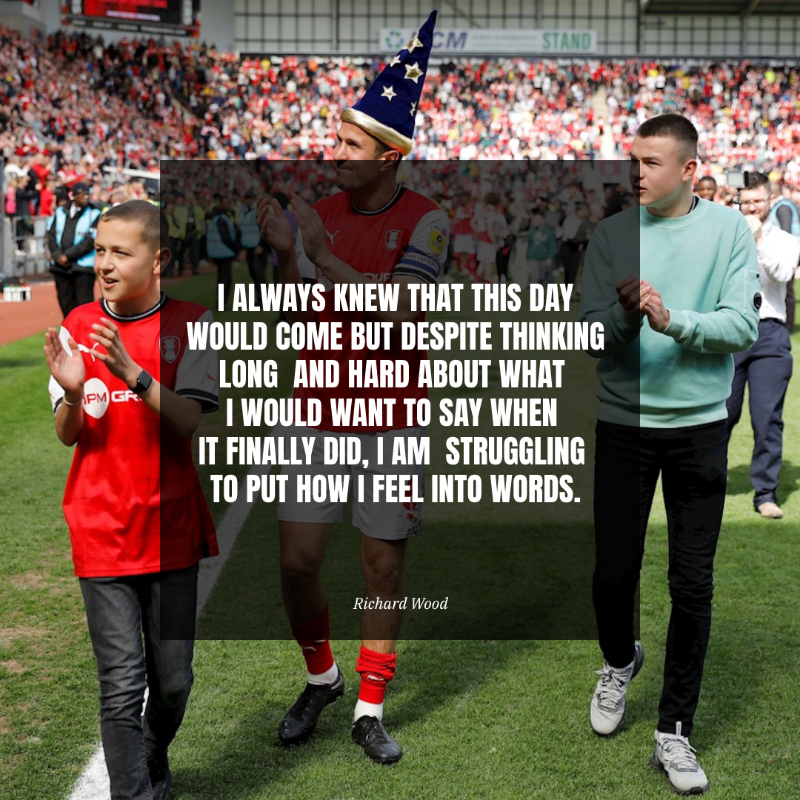 RotherhamUnited's tweet photo. READ | Richard Wood - Open Letter

Departing club captain Richard Wood has asked us to publicise the following Open Letter to Rotherham United supporters on his behalf...

#rufc | #ForeverTogetherForeverProud