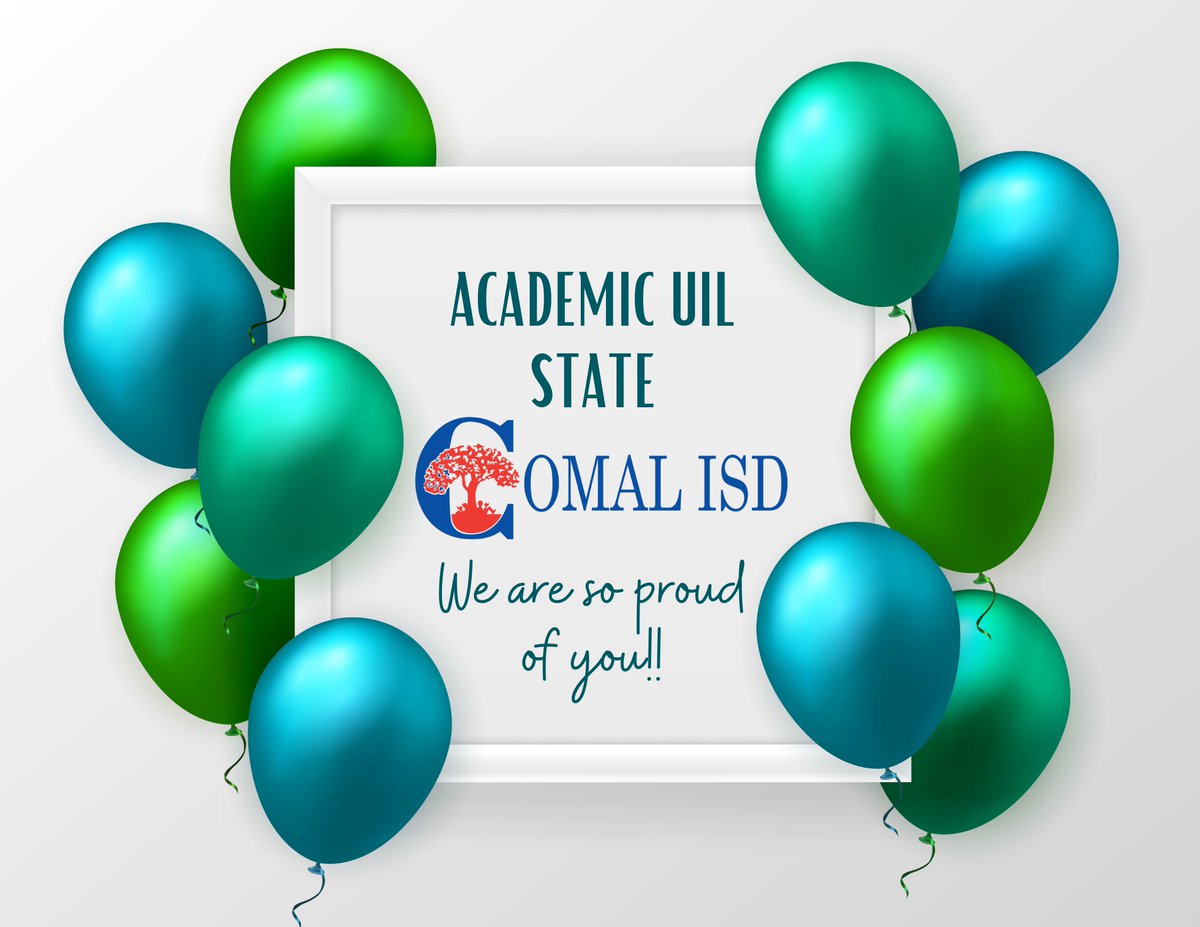 Sarah King (@skingincomal) on Twitter photo Today and tomorrow Comal ISD students across the district are competing at State Academic UIL. We are so proud of these students and coaches - go get em!!! <a href="/cisdnews/">Comal ISD</a> @MrTrottAtMECHS <a href="/msblackmath/">Natalie Black</a> <a href="/JenniferFey/">Jennifer Fey</a> <a href="/CHSAcademicUIL/">Canyon UIL Academics</a> <a href="/matthewsdeloach/">DeLoach</a> <a href="/PieperHS/">Pieper High School</a> <a href="/TeachASL/">Claudia Barthuly</a> <a href="/CLHSPrincipal/">Mark Oberholtzer</a> Today and tomorrow Comal ISD students across the district are competing at State Academic UIL. We are so proud of these students and coaches - go get em!!! <a href="/cisdnews/">Comal ISD</a> @MrTrottAtMECHS <a href="/msblackmath/">Natalie Black</a> <a href="/JenniferFey/">Jennifer Fey</a> <a href="/CHSAcademicUIL/">Canyon UIL Academics</a> <a href="/matthewsdeloach/">DeLoach</a> <a href="/PieperHS/">Pieper High School</a> <a href="/TeachASL/">Claudia Barthuly</a> <a href="/CLHSPrincipal/">Mark Oberholtzer</a>