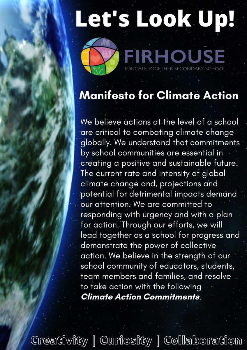 FirhouseETSS's tweet photo. Our Manifesto for Climate Action 🌳🐝💚 https://t.co/Xbu6UjBC8R