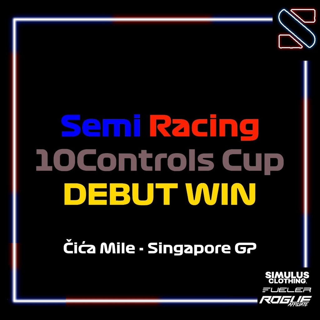 Dream <a href="/10controls/">10 Controls</a> cup debut for us, dream debut for Čića, WE ARE WINNERS, HE IS WINNER..

#WeAreSemiRacing instagr.am/p/CsWWYpftPkp/