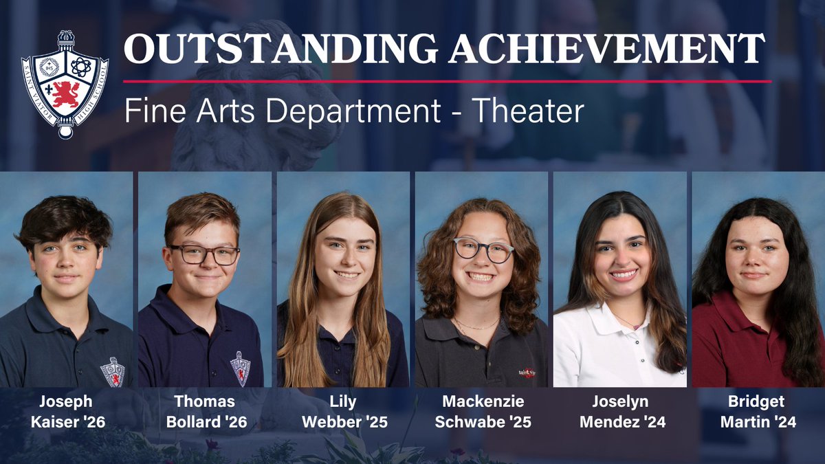Join us in congratulating the following underclassmen on their outstanding achievements in the Fine Arts! #SVHSProud #GoLions