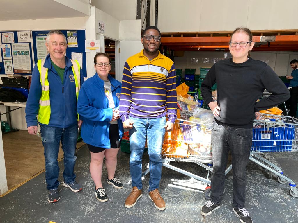 Lions supporting Hillingdon Food Bank Collections