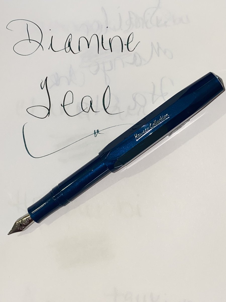 Today we have from the Kaweco collection, the teal fountain pen, and the Diamine teal ink. We’re OPEN or shop online at penloversparadise.com ￼#penloversparadise #kaweco #diamineink #pens #fountainpens #writinginstruments #shoplocal #shopsmall #nomasks