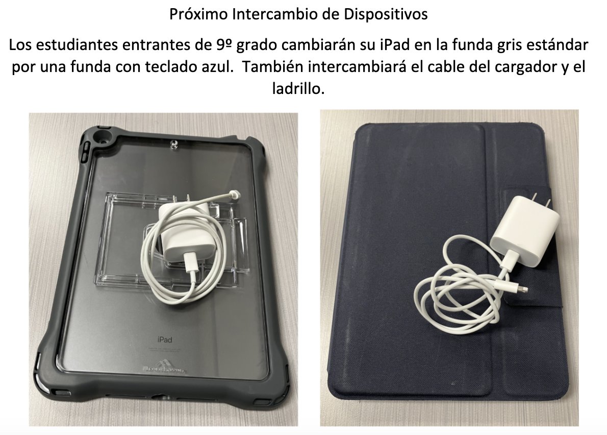EdTechCISD's tweet photo. Device Exchange Dates for Incoming 9th Graders

Fechas de intercambio de dispositivos para estudiantes entrantes de noveno grado https://t.co/AAd3Qs8l15