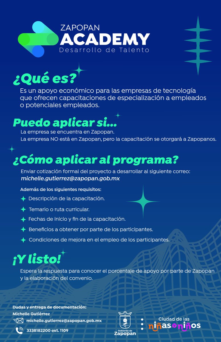 ¿Sabían qué.. desde <a href="/zapopangob/">Gobierno de Zapopan</a> incentivamos el desarrollo de talento para la industria 4.0? 👩‍💻👨‍🎓
