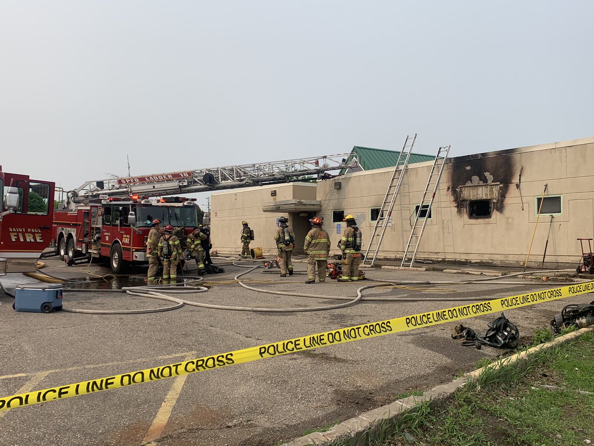 Suspected arson fire at 430 Dale Street N (Oromo American Twhid Islamic center). The building was not occupied at the time of the fire, no injuries were reported. Fire investigators are working with SPPD. Media availability onsite at 11:00am.