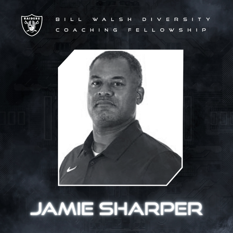 Raiders's tweet photo. We have announced four additions to the coaching staff as part of the NFL’s Bill Walsh Diversity Coaching Fellowship program 👏