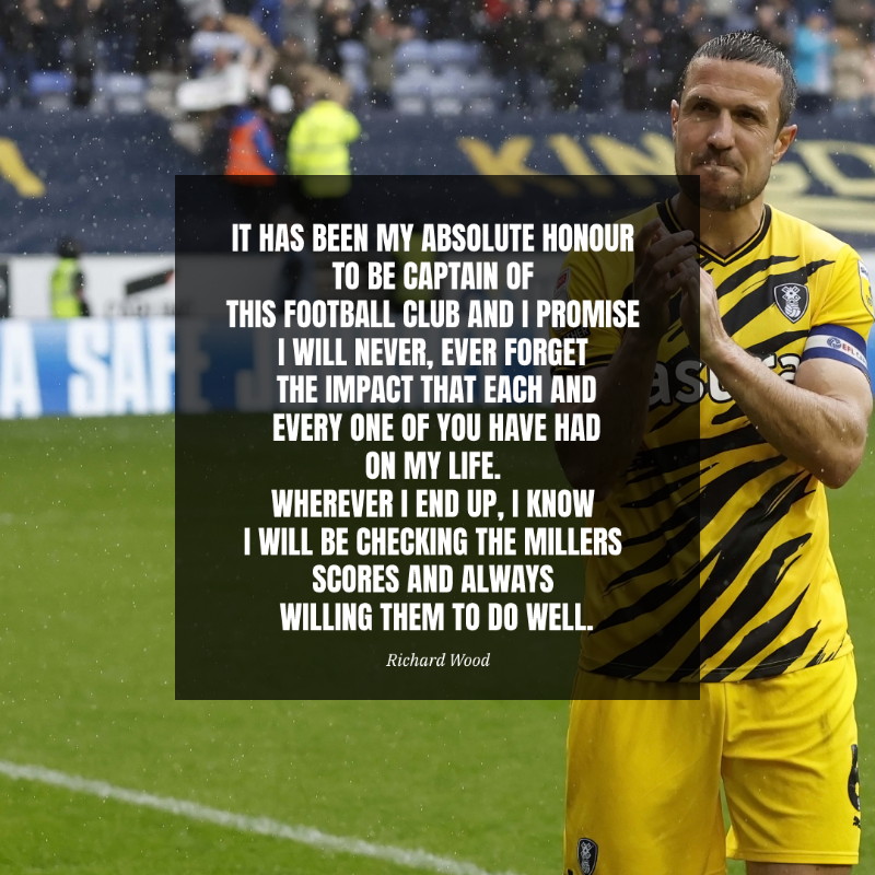 RotherhamUnited's tweet photo. READ | Richard Wood - Open Letter

Departing club captain Richard Wood has asked us to publicise the following Open Letter to Rotherham United supporters on his behalf...

#rufc | #ForeverTogetherForeverProud