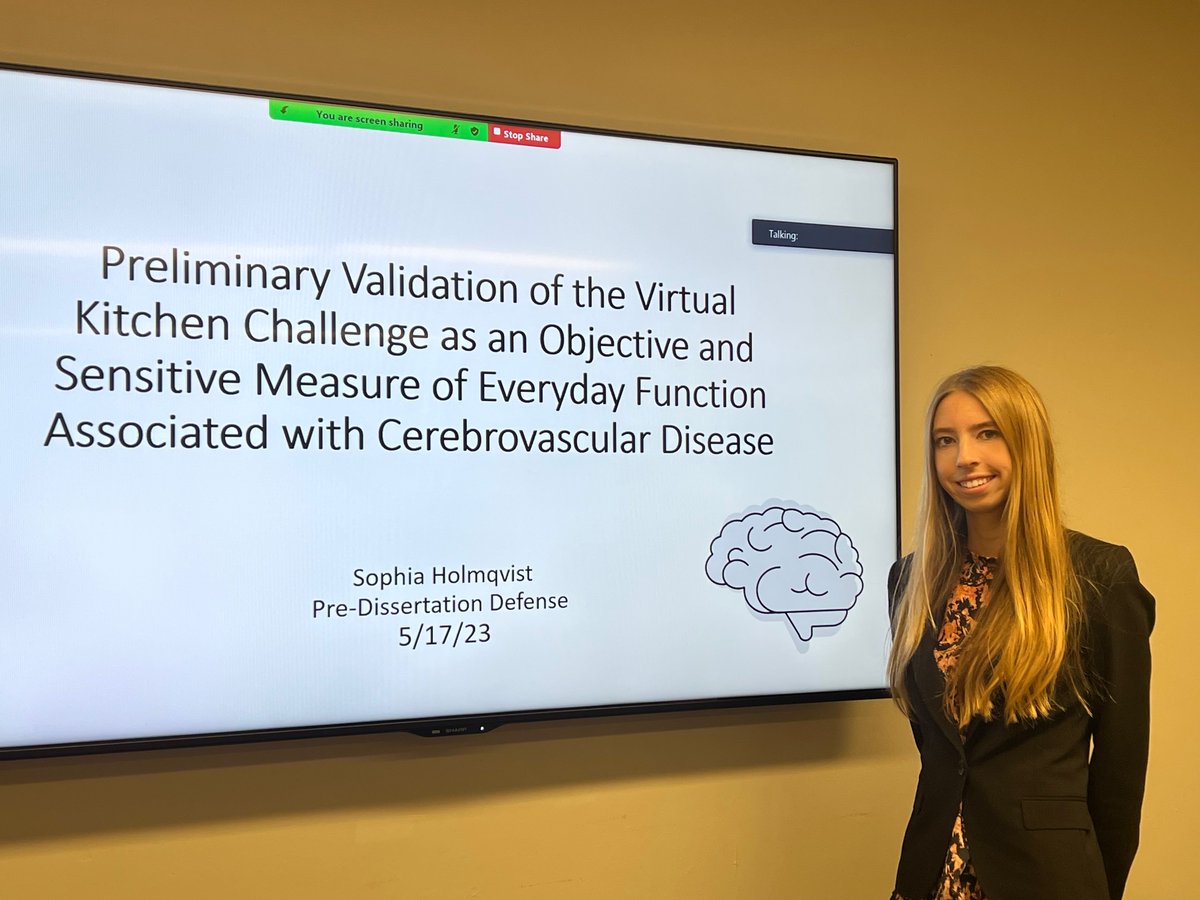 Defended my masters today 🎉 thanks to my wonderful lab for their support <a href="/TUcogneuropsych/">Temple Cognitive Neuropsychology Lab</a> ! Excited to be one step closer to the PhD 😀