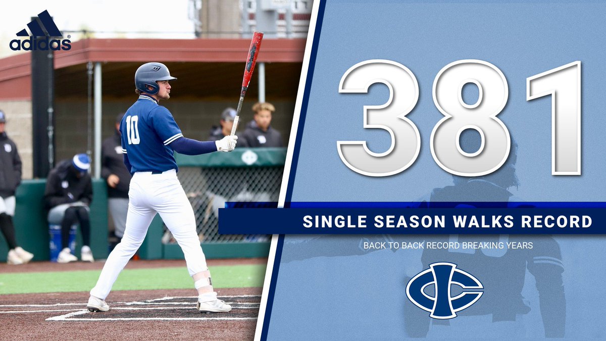 🚶 𝙎𝙞𝙣𝙜𝙡𝙚 𝙎𝙚𝙖𝙨𝙤𝙣 𝙒𝙖𝙡𝙠𝙨 𝙍𝙚𝙘𝙤𝙧𝙙🚶

Free bags! The Tritons had great 👀s at the plate all year setting the new single season record at 381 walks. Sophomore OF <a href="/JoshBlount21/">Josh Blount</a> lead the way with 55 walks. The 2nd most a Triton has ever walked in a season! #RTR🔱