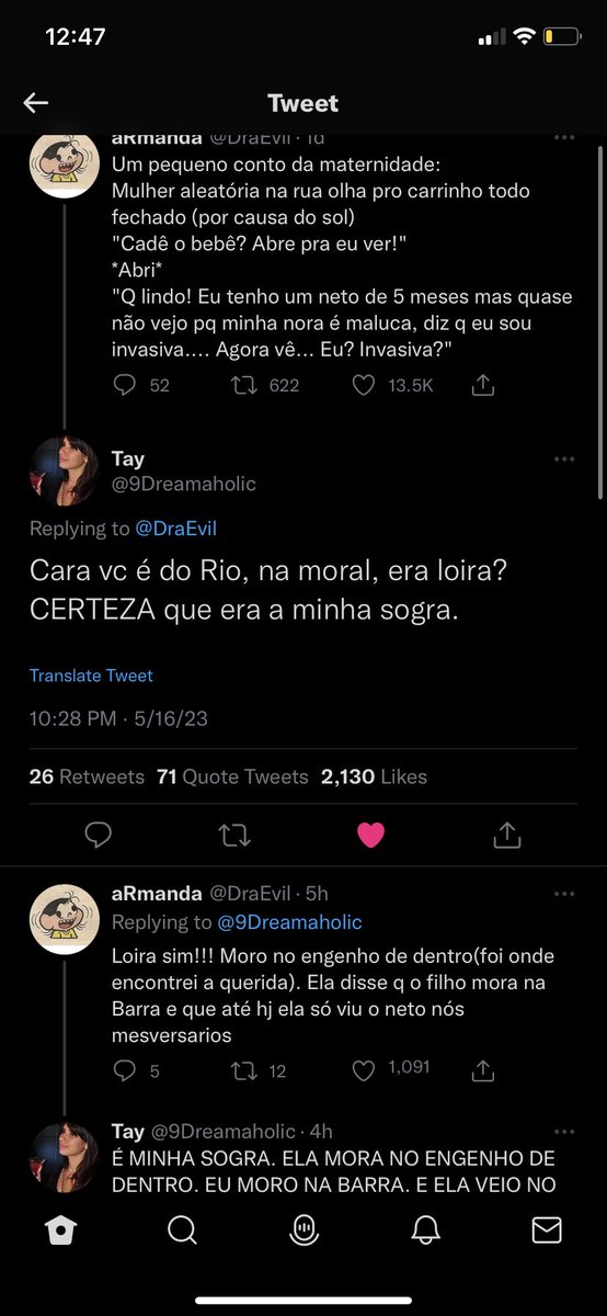 Tá rolando uma discussão maluca no Twitter. De acordo com o Tweet