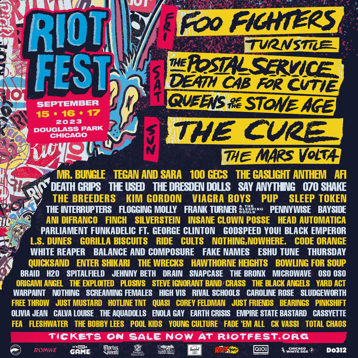 Riot Fest 2023 is going to be insane! #riotfest #september #lineup