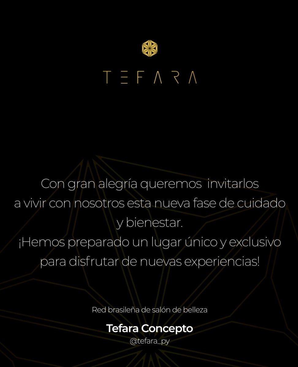 marcheloocar's tweet photo. Siendo participe de la instalación de otra Inversión de Capital Extranjero, la red de Salones de Belleza TEFARA de Brasil confía en el Paraguay y trae lo más moderno en concepto de Belleza, será la primera de varias sucursales en las principales ciudades de nuestro país, 🇵🇾💪🇧🇷 https://t.co/JMxbo7uMmc