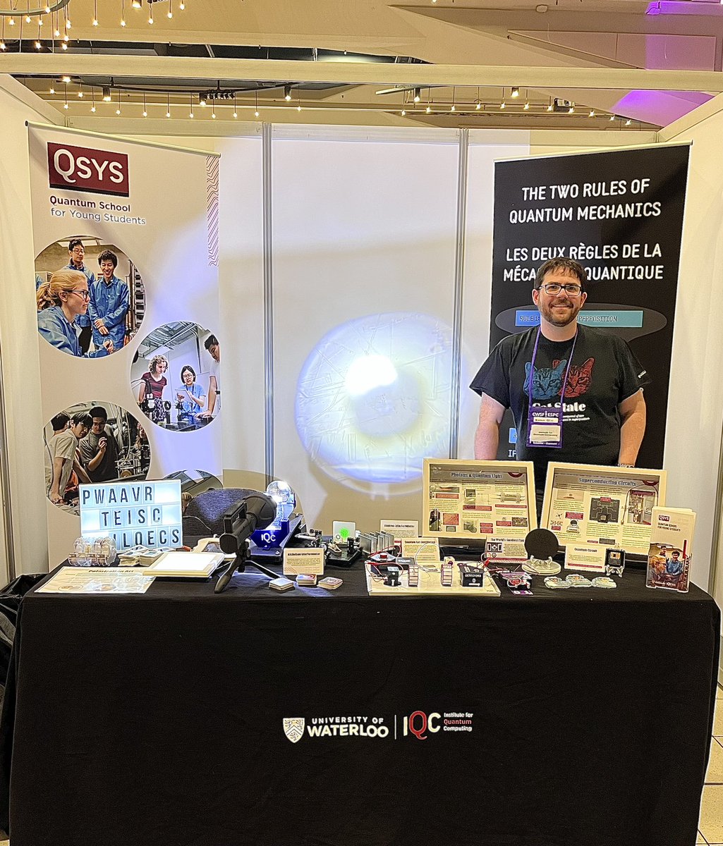 IQC's scientific outreach team is in Edmonton this week for the Canada-Wide Science Fair, Canada’s largest youth #STEM event!

It’s the first day of the #CWSF2023 public expo and we’re ready to talk #quantum. 

Learn more or visit CWSF:
…