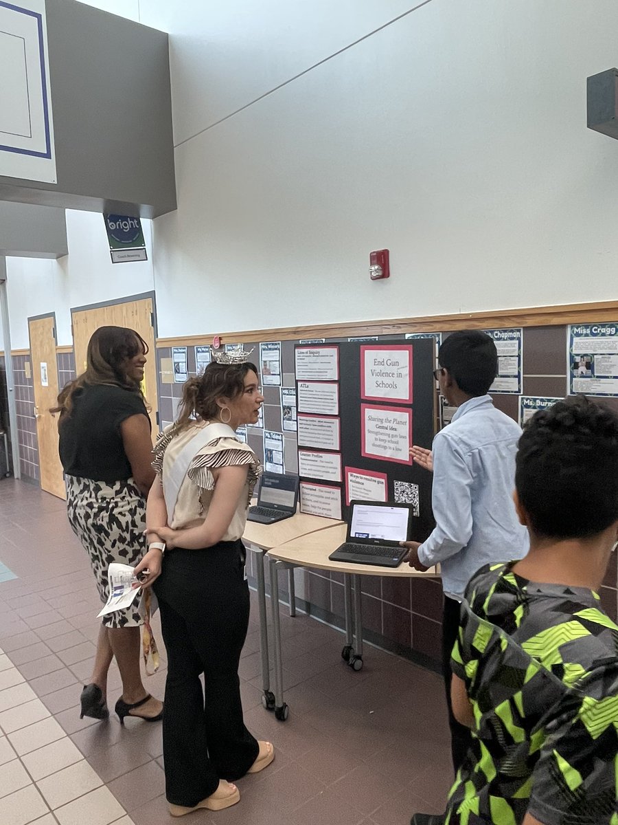 cmclainAP's tweet photo. So proud of our 5th grade learners and team @BrightAcadFISD. Our students shared their passions and their research today with confidence and enthusiasm. #PYPX @friscoisd Thank you to all our visitors that stopped by today. https://t.co/6wmgh6wRTL