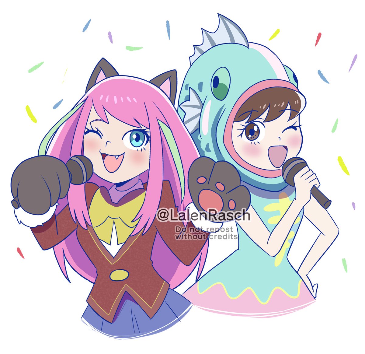 Day 0 (May 17) side character: Nyaa Hashimoto and Totoko Yowai