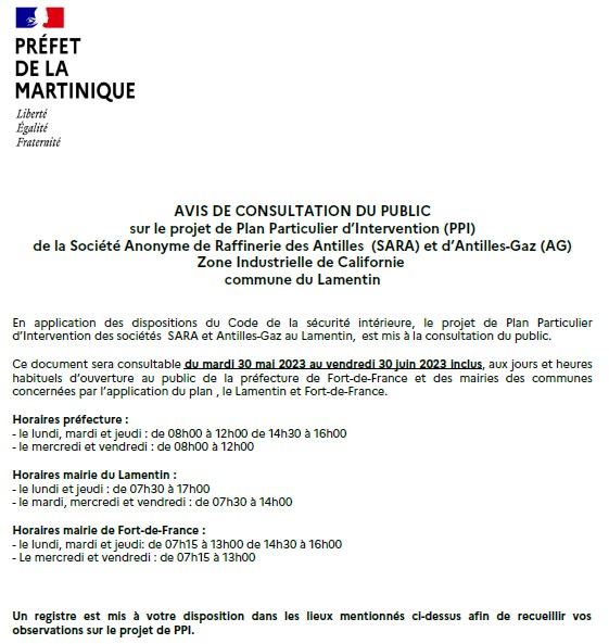 Préfet de la Martinique tweet media