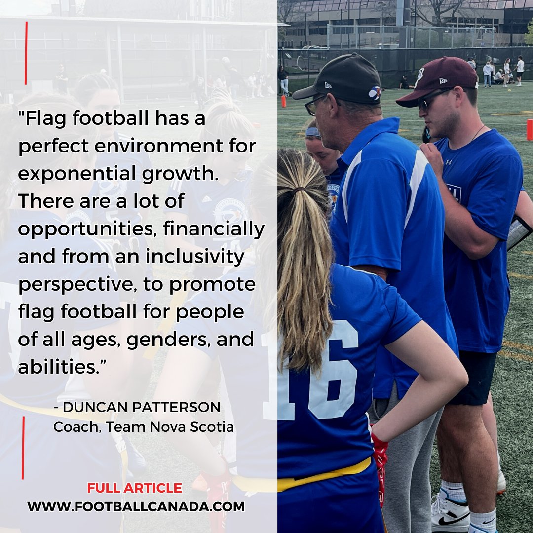From Quarterback to Community Leader; Nova Scotia’s Duncan Patterson Eager to Help Grow the Game

🔗EN: loom.ly/mM5tRoE

#CommunitySeries #wearefootballcanada
