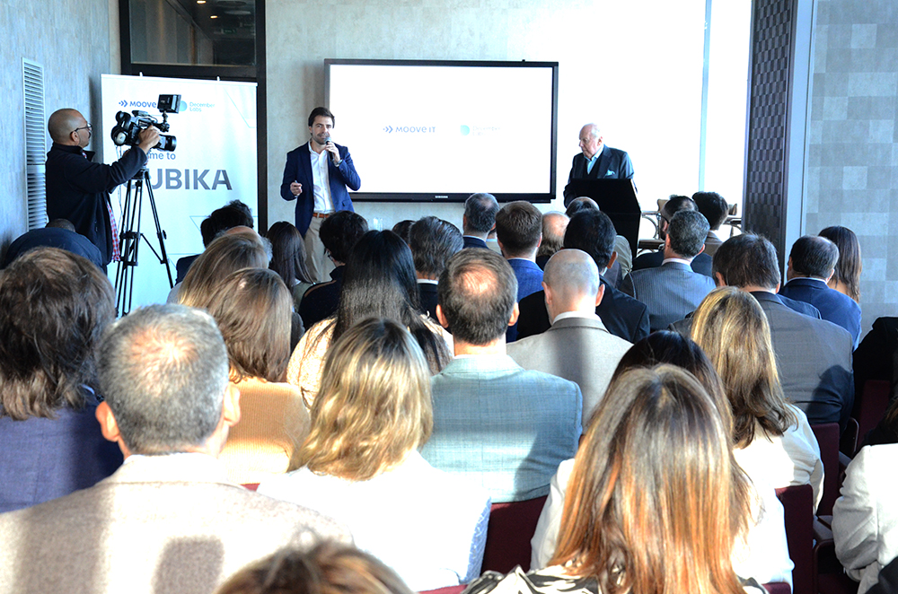 MTSSuy's tweet photo. El ministro @Pablo_Mieres participó de la presentación de la empresa QUBIKA, en el piso 40 del WTC. QUBIKA nace de la fusión de dos empresas del rubro tecnología en Uruguay @december_labs y @moove_it. https://t.co/f6l5GliujX