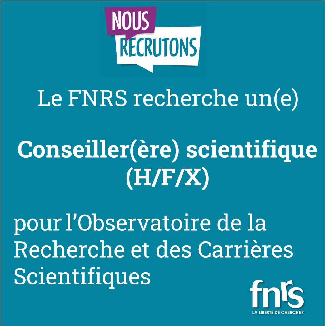 📢 Rappel : Le FNRS engage ! 📢
➡️ Le FNRS recherche un(e Conseiller(ère) scientifique (H/F/X) pour l'Observatoire de la Recherche et des Carrières Scientifiques.
➕ Plus d'infos sur le site du FNRS : frs-fnrs.be/docs/FRS-FNRS-…
#Job #Recrutement