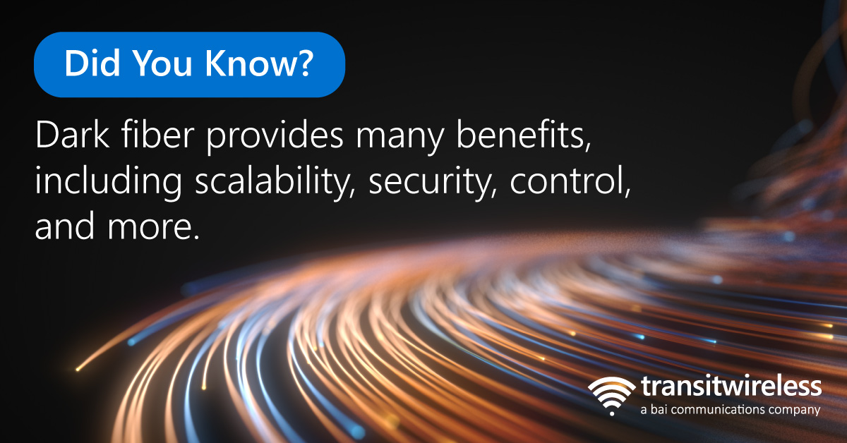 #DidYouKnow that dark fiber provides many unique benefits?

In our latest blog, Gabe Pannella, Transit Wireless’ Senior Director of Fiber Sales, explores the many benefits of dark fiber and how it can enhance business continuity.

Learn more: lnkd.in/dCcHVNVj.

#DarkFiber