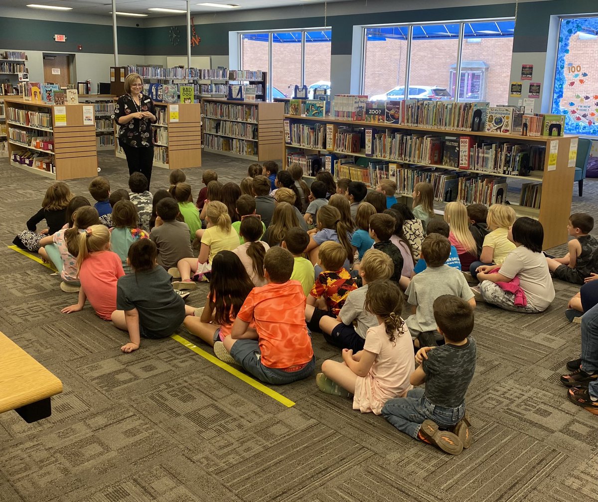 bryan_tigers's tweet photo. Our 1st graders are learning about all of the fun summer activities taking place at the Nevada Public Library! https://t.co/3tkHf5TVwo