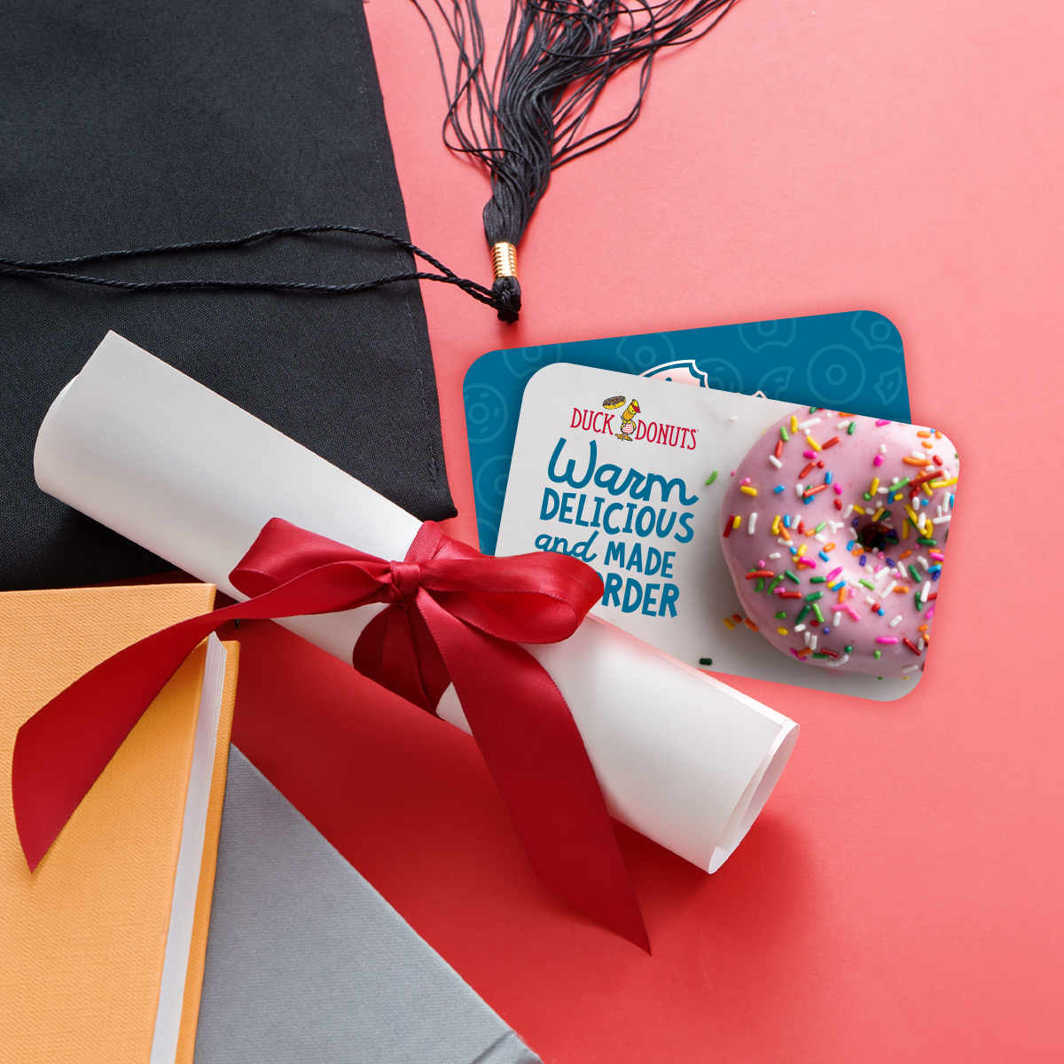 Give your graduate an A+ gift! 🎓🎁 Duck Donuts gift cards are available in the shop, online, or in the app.

#congratulations #graduate #graduation #boxofdonuts #myduckdonuts #nomnom #foodies #eeeeeats #donuts #duckdonuts #madetoorder #donut #favorites