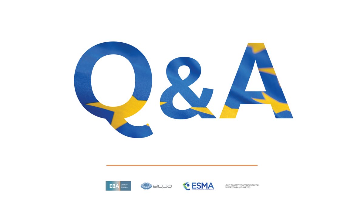 eiopa_europa_eu's tweet photo. We have streamlined the way we publish our answers  on the practical #application or #implementation of legislative acts under the joint remit of the European Supervisory Authorities.

As of today, all Q&amp;As in place on
🔸#PRIIPs
🔸#SFDR

➡️https://t.co/5sgEdEM0SW https://t.co/NDz2pyx2uG