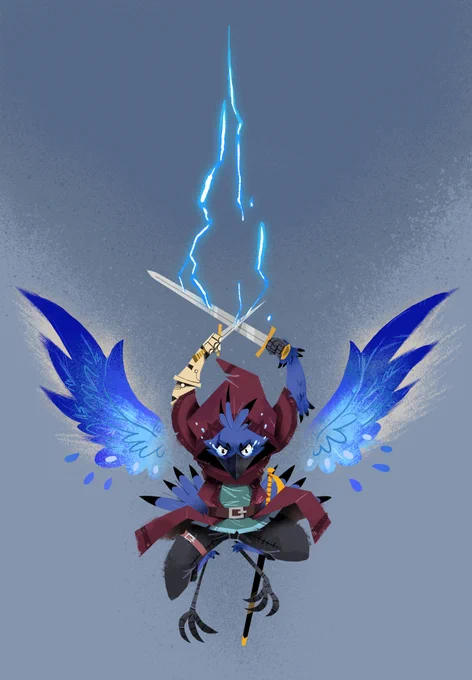 Blue Jay Kenku rogue  #dnd #dndcharacters #characterdesign