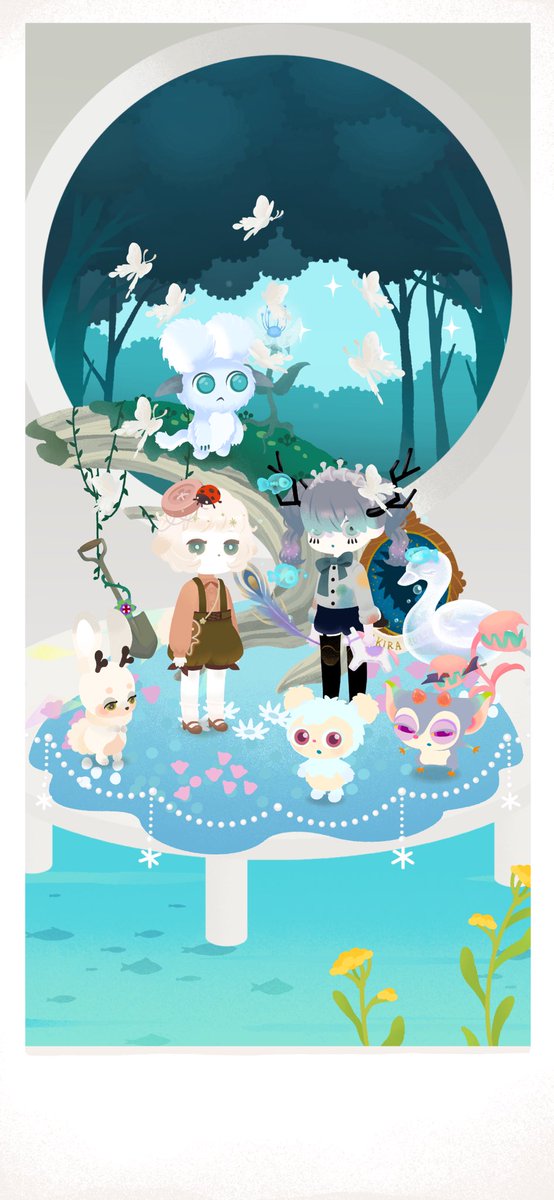rosebud_cherry_'s tweet photo. リヴリー久しぶりにログインしたのでまだ偶にやってそうなお友達と撮ってみた https://t.co/muMGRHmAvR