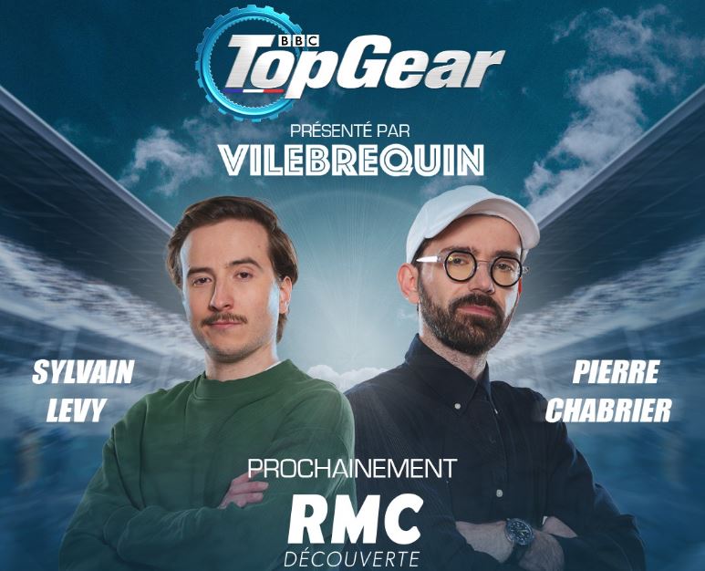 Pierre Chabrier et Sylvain Lévy de la chaîne Vilebrequin arrivent aux manettes de "Top Gear France" bfmtv.com/people/tv/pier…