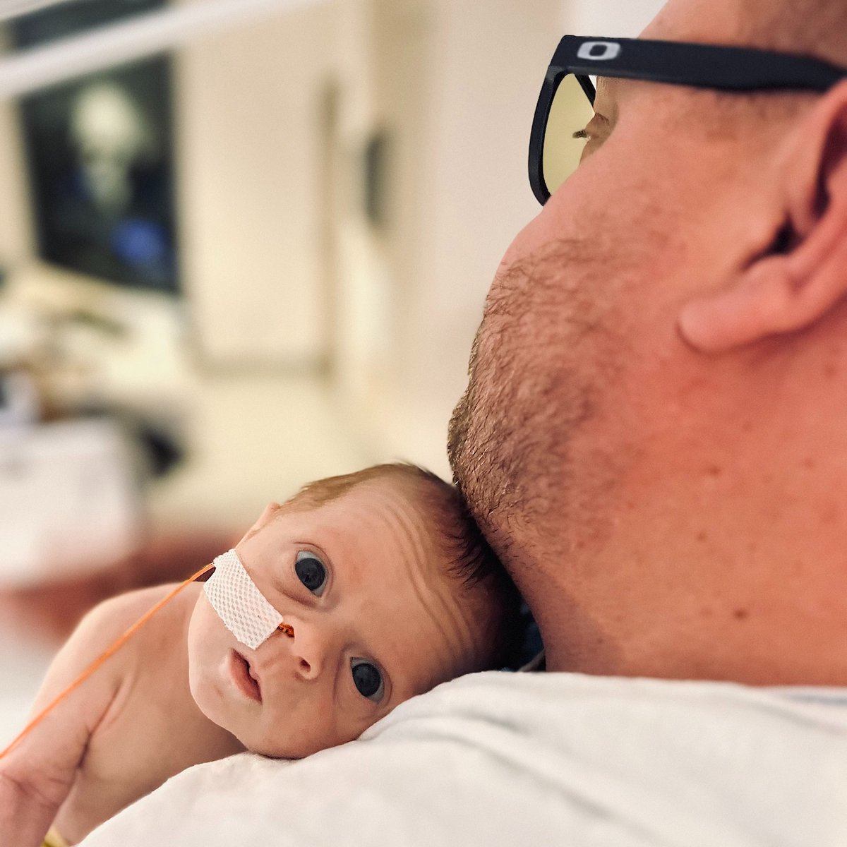 Nemours's tweet photo. After he was born, Gray was admitted to the NICU and taken in for surgery, before his mother was even discharged from the hospital. Gray was diagnosed with cystic fibrosis. Read more: https://t.co/egA6zHh4BU 💙 #CysticFibrosisAwarenessMonth #CysticFibrosis #CF #CFMonth https://t.co/3mZ94c6zAw