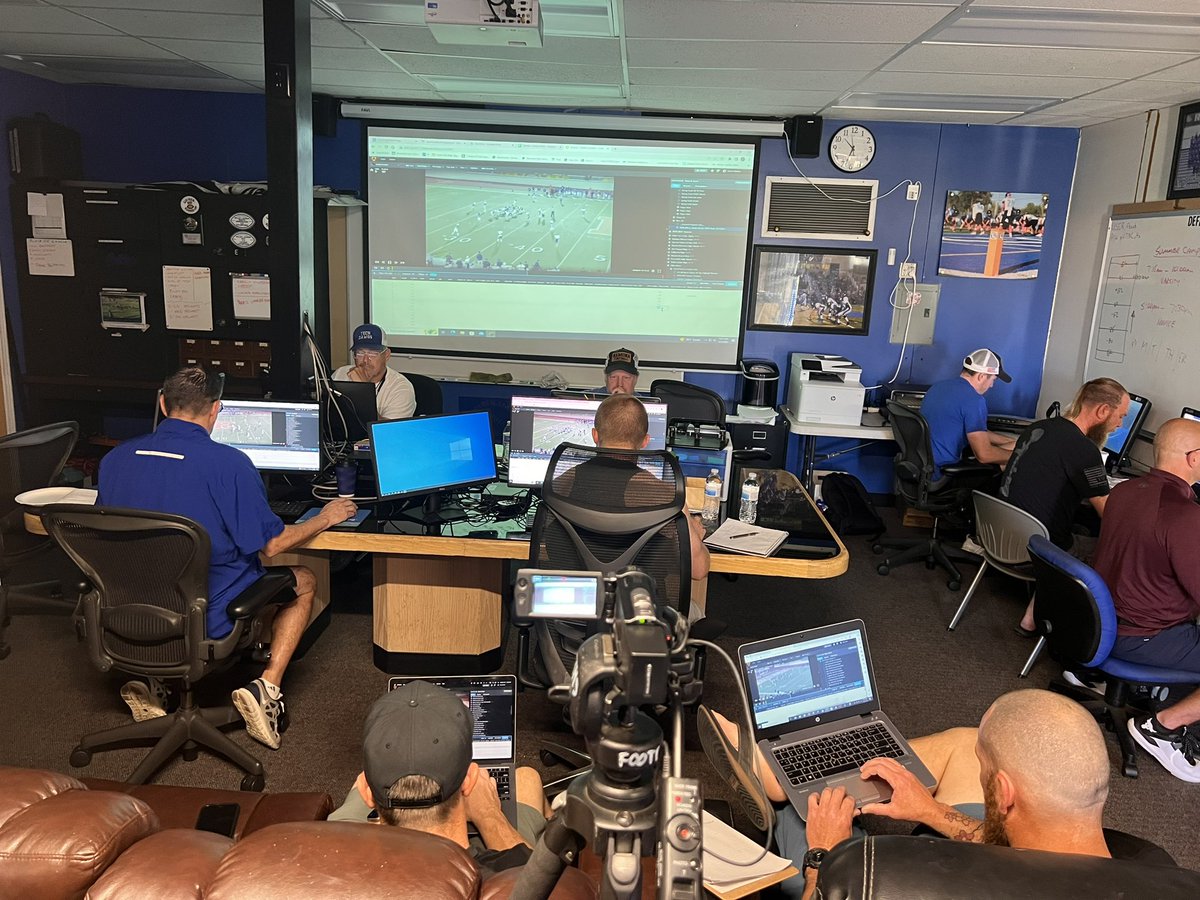 Great staff meeting last night appreciate Coach Oaks bringing in his world famous shepherds pie for some grub down as we prepare for the opening of spring football May 23 letting our dual sport athletes finish their seasons before we begin ….but once we begin ITS ON! #SummerBall