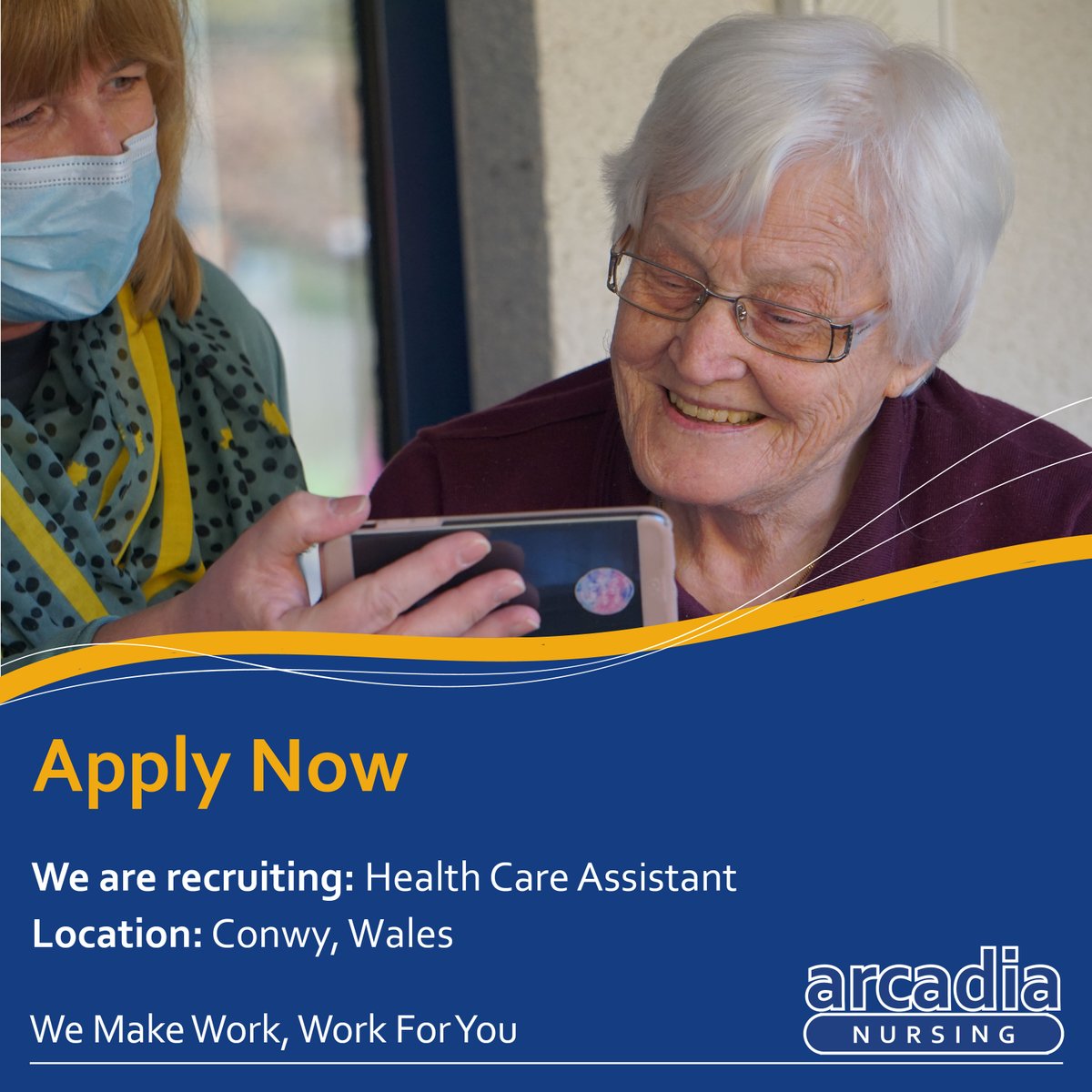 We are recruiting Health Care Assistants in Conwy, Wales.
If you or someone you know would like to apply for this role, you can apply here: arcadianursing.co.uk/register-with-…

#healthcareworker #healthcareassistant #healthcare #carers #carework