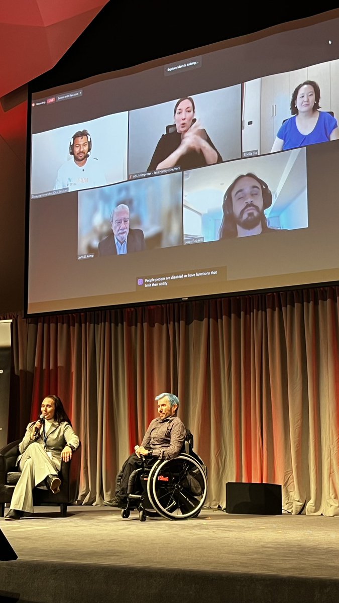 Accessibility in #space.

Mod: Sheyna Gifford
Eric Ingram, @scoutdotspace
Dana Bolles, @nasa
Jess Harnly, ASL interpreter
Dwayne Fernandes, @mindsatplay
John D. Kemp, <a href="/LakeshoreFound/">Lakeshore Foundation</a> 
Sheila Xu, <a href="/astroaccess/">AstroAccess</a> 
Lucas Radaelli, <a href="/Google/">Google</a> 

<a href="/ExploreMars/">ExploreMars</a> #humanstomars #accessibility