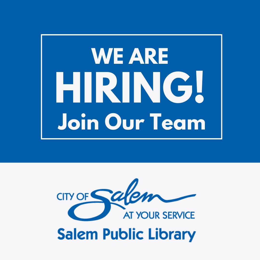 Join our team! SPL is hiring for a Programming and Outreach Supervisor. To apply and find more information, visit: governmentjobs.com/careers/cityof…