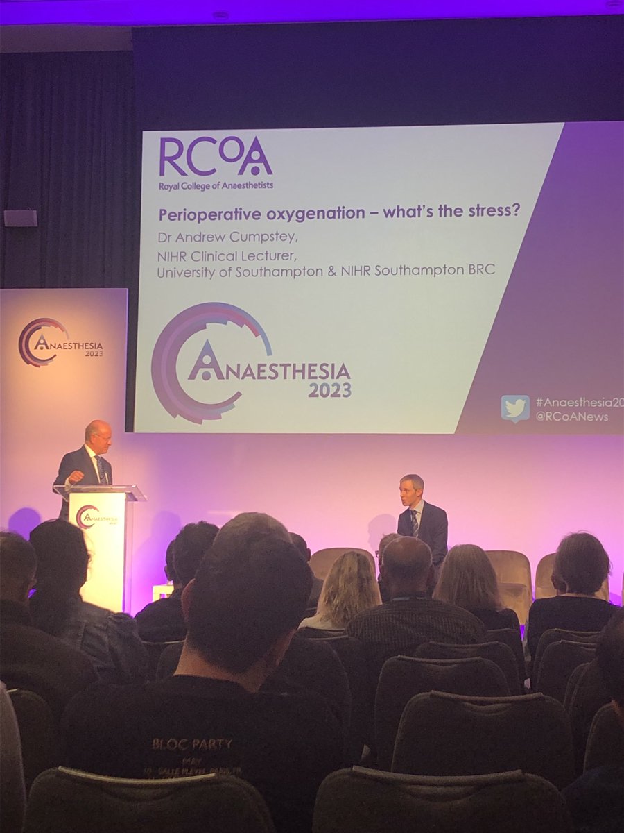 A brilliant inaugural Mapleson lecture at the RCOA Congress by Dr Andrew Cumpstey.
Are we doing harm with hyperoxia in anaesthesia? The answer may be yes. #Anaesthesia2023