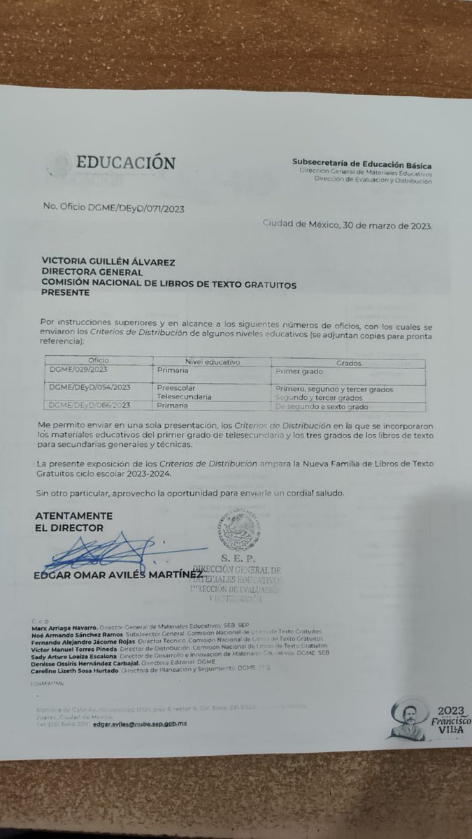 lgfrade's tweet photo. Pregunta: si los libros de texto se distribuyen para todos los grados y estos fueron elaborados con base en 1er borrador Marco Curricular de enero 2022, distinto de los programas en construcción de dic. 2022, y sí todavía se trabaja con el plan 2011 y 2017, ¿con cuál planearán? https://t.co/Eeo67E7Vv1