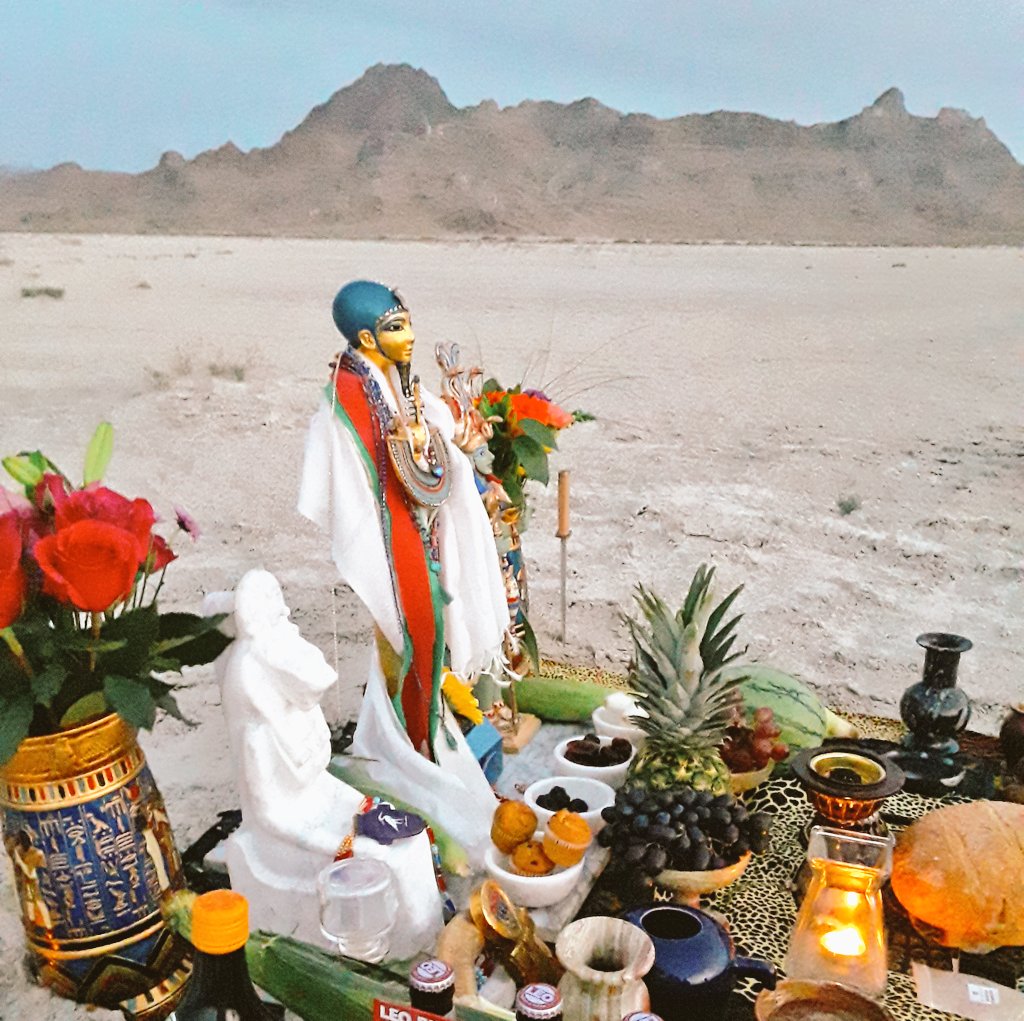 Ptahmassu's tweet image. As we navigate life's pain and suffering, the Gods walk with us, and it is through the strength of our practice that we draw the Powers closer to us. Whatever our practice looks like, it is simply that which brings the Gods directly into the present moment as we live our life.