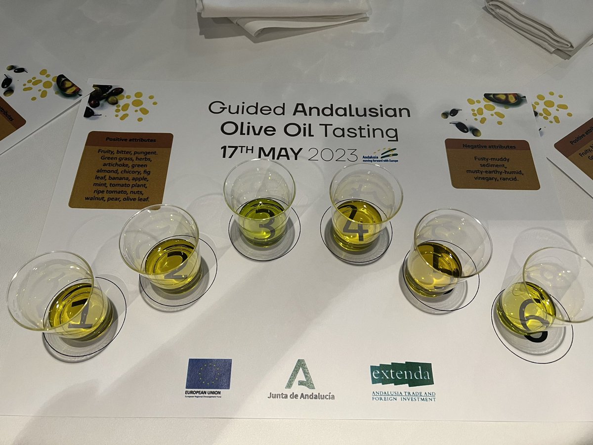 jennyljefferies's tweet photo. I was delighted to have been invited by The Trade Promotion Agency of Andalucía via The Spanish Embassy to attend their Extra Virgin Olive Oil Tasting at @hispanialondon
Thank you so much Judy Ridgway for a great day!
#oliveoil #andalucia #spain #foodoftheworld #tastingtable https://t.co/m0MvlMz3uV