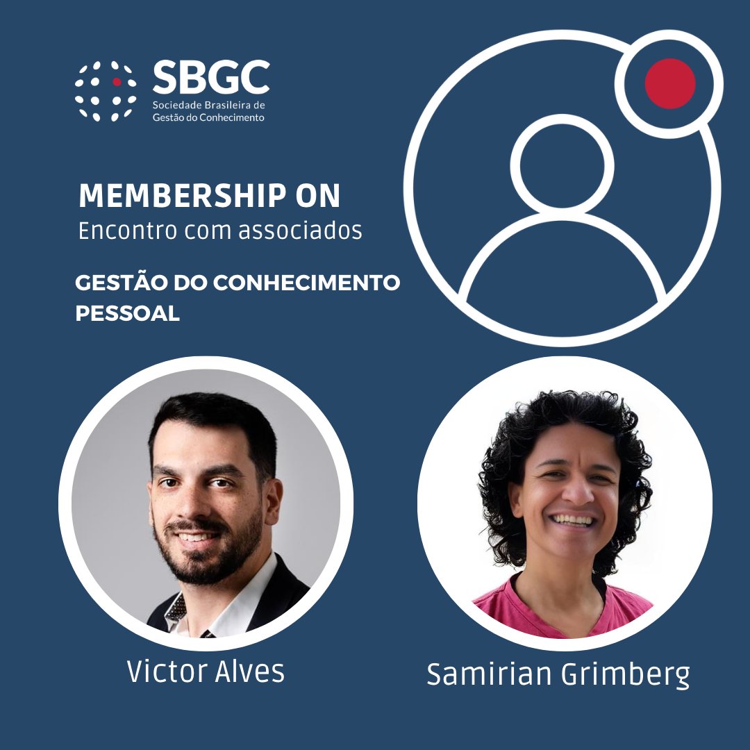 No próximo dia 29, às 20h, acontece mais um encontro de associados na nossa rede social exclusiva. Se ainda não faz parte da nossa comunidade, aproveite para se associar.
sbgc.org.br/faca-parte

#gestaodoconhecimento #knowledgemanagement #conceito #prática #educação