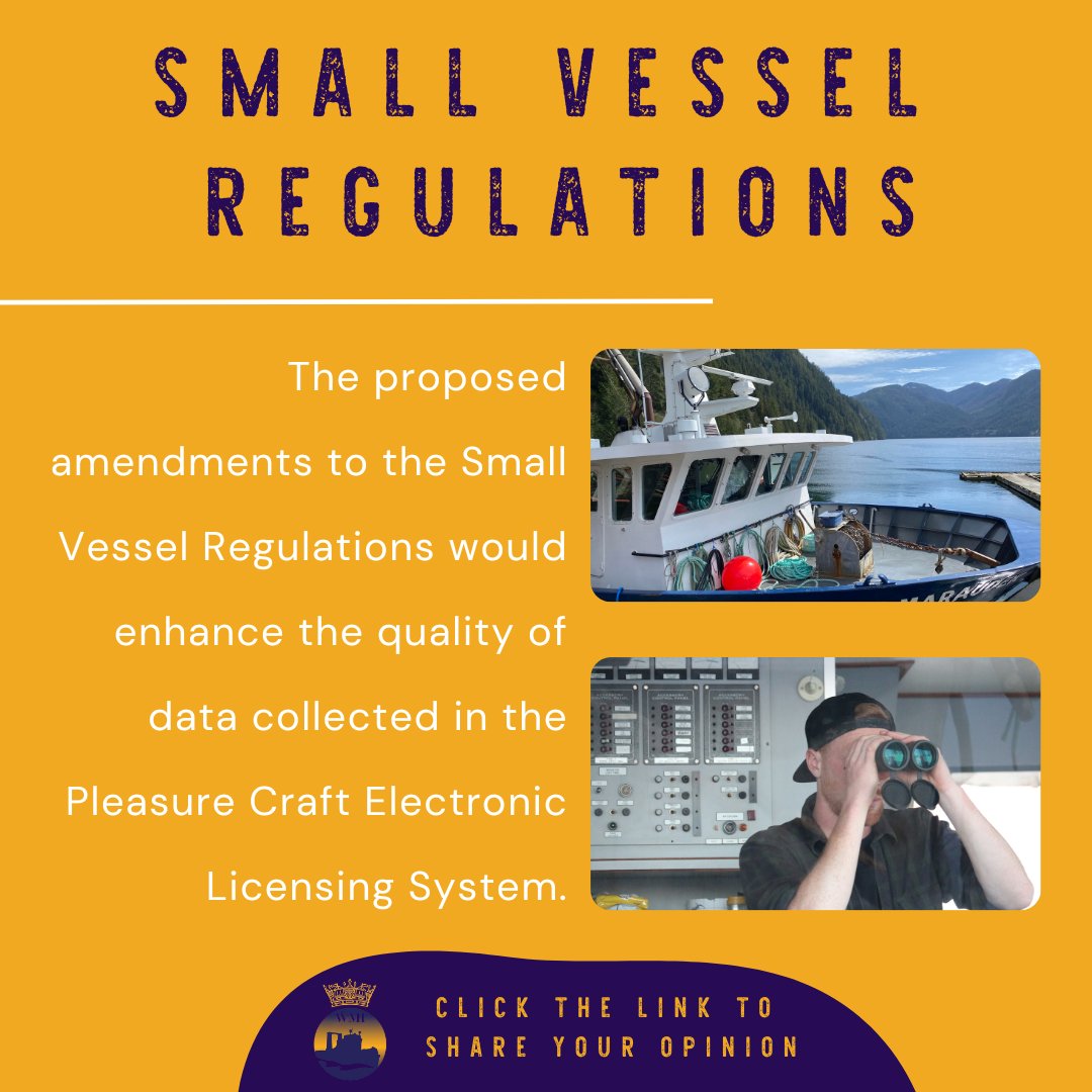 WesternMaritime's tweet photo. You have until July 12, 2023 to provide comments and feedback on the proposed changes to Small Vessel Regulations! https://t.co/dwCvbScF4m #BridgeWatch #Marine #MaritimeIndustry #MaritimeSchool #SmallVessel #MarineShip #ShipYards #SmallShipCruising #ShipSpotting #OceanLife https://t.co/QHIIjUq5Ch